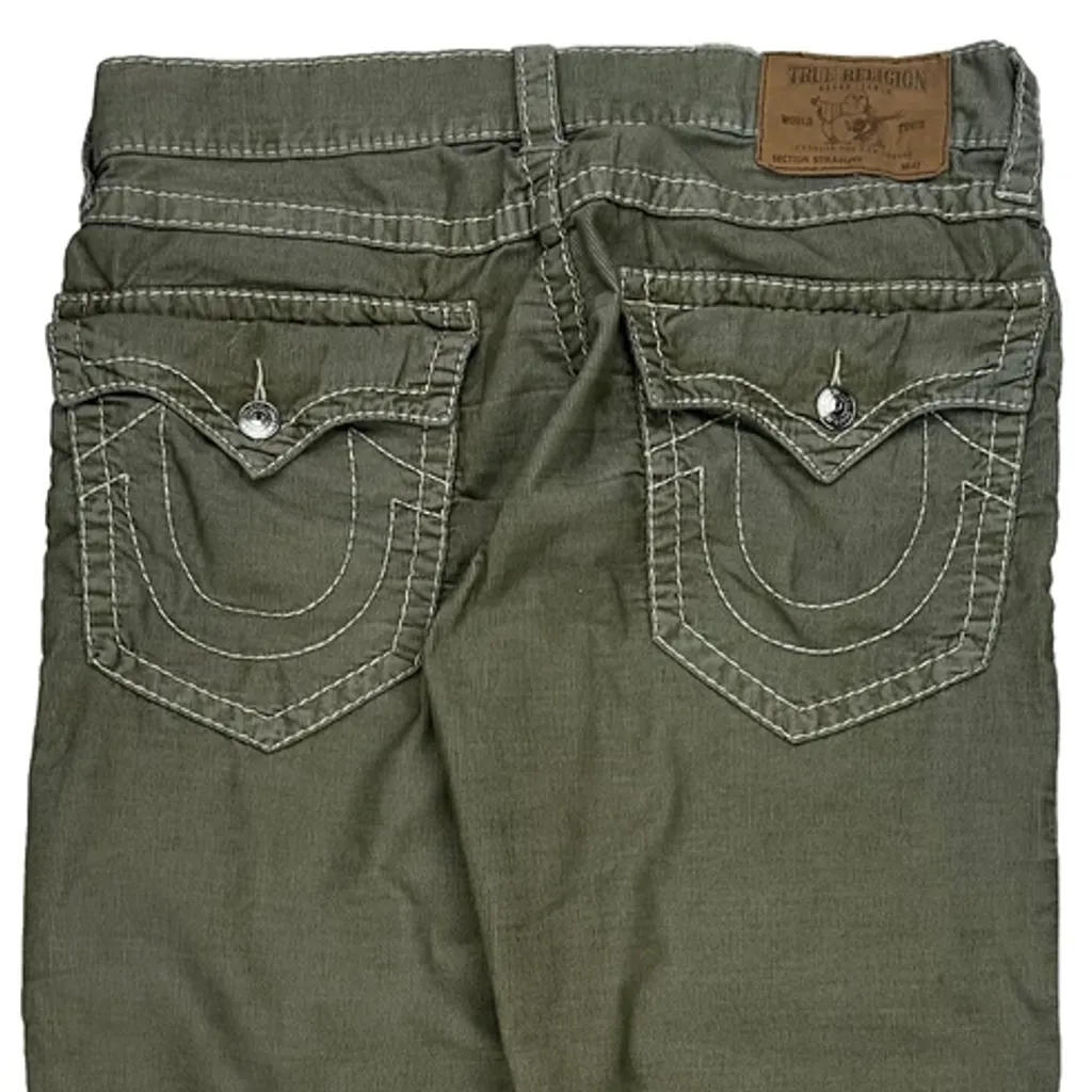 True Religion Jeans - 34W 27L Green Cotton - Image 7