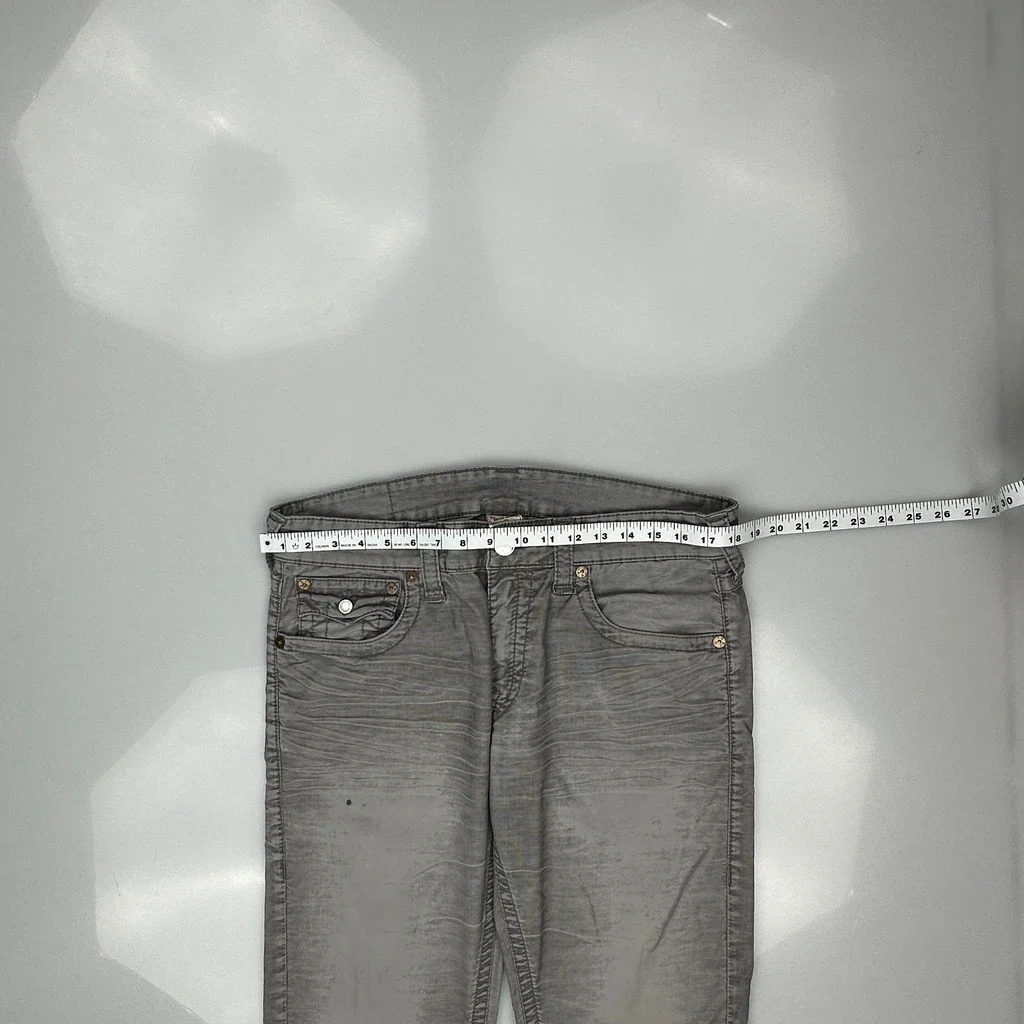 True Religion Jeans - 35W 33L Grey Cotton - Image 3