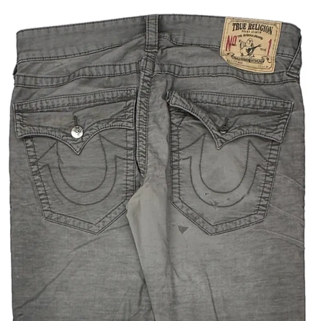 True Religion Jeans - 35W 33L Grey Cotton - Image 9