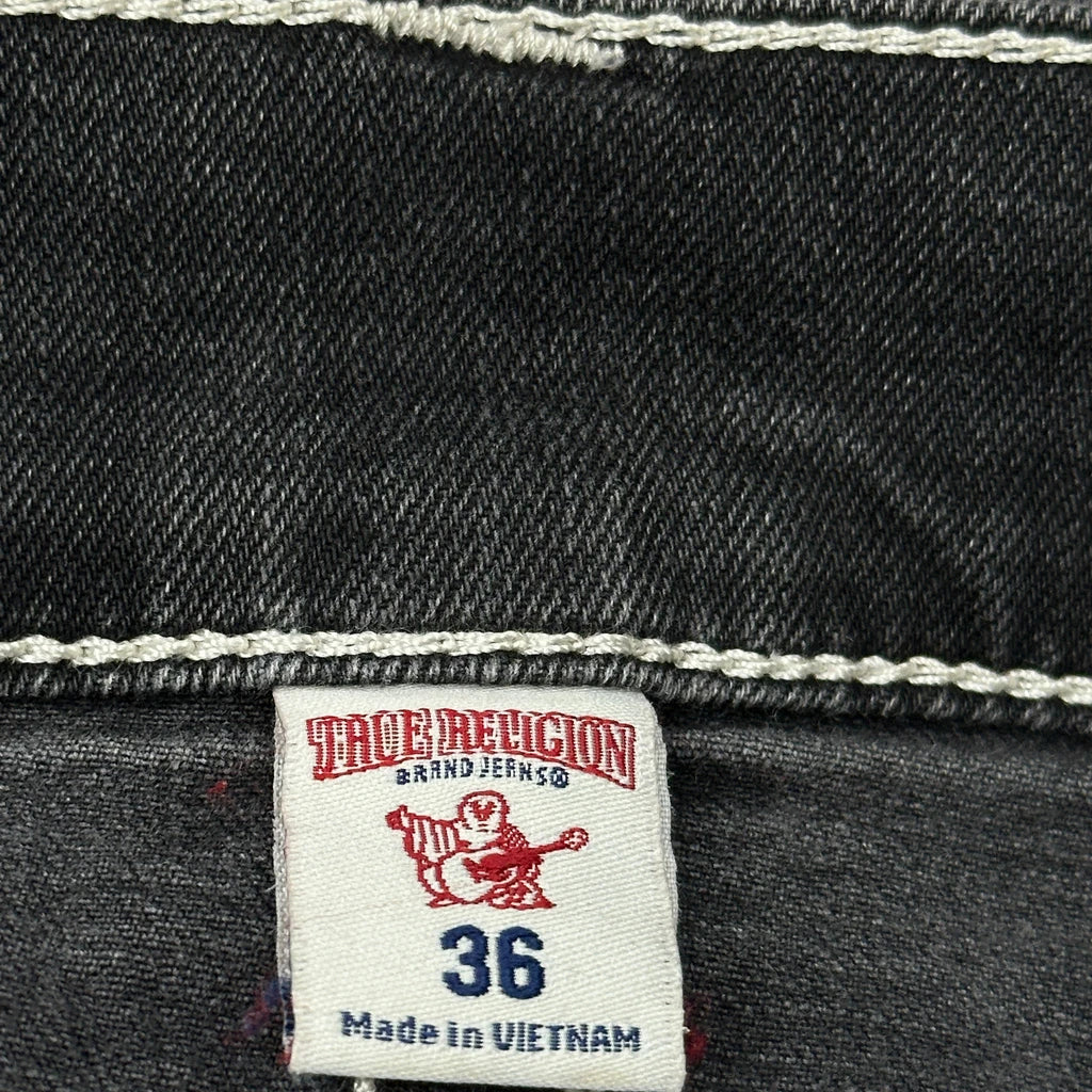 True Religion Contrast Stitch Jeans - 38W 34L Grey Cotton - Image 6