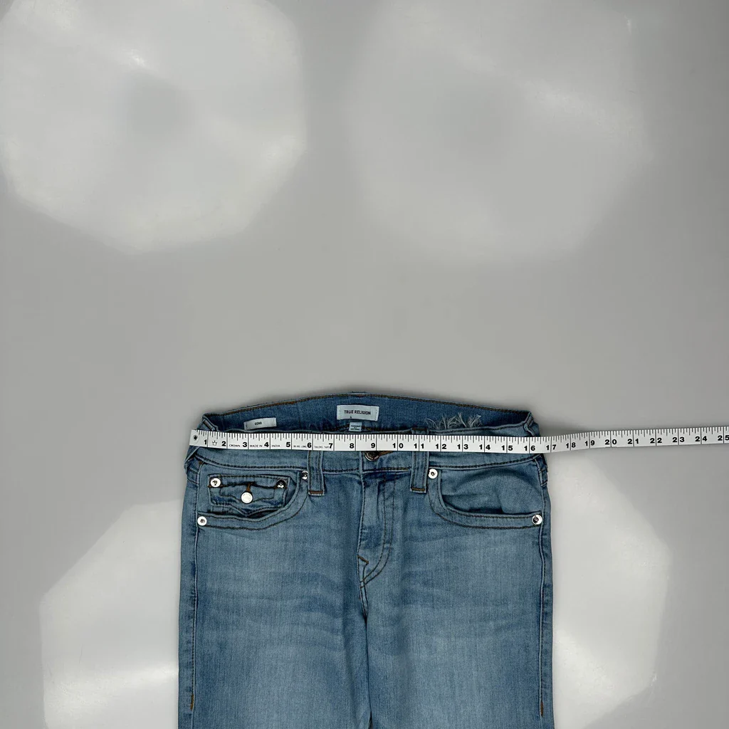 True Religion Slim Fit Jeans - 32W 31L Light Wash Denim - Image 3