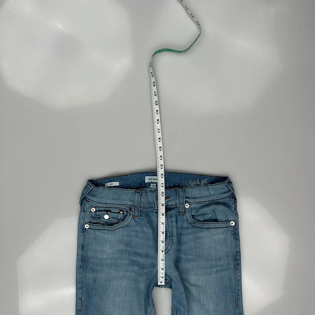 True Religion Slim Fit Jeans - 32W 31L Light Wash Denim - Image 4