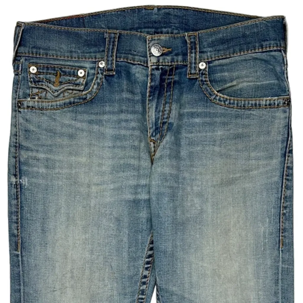 True Religion Slim Fit Jeans - 36W 31L Light Wash Cotton - Image 11