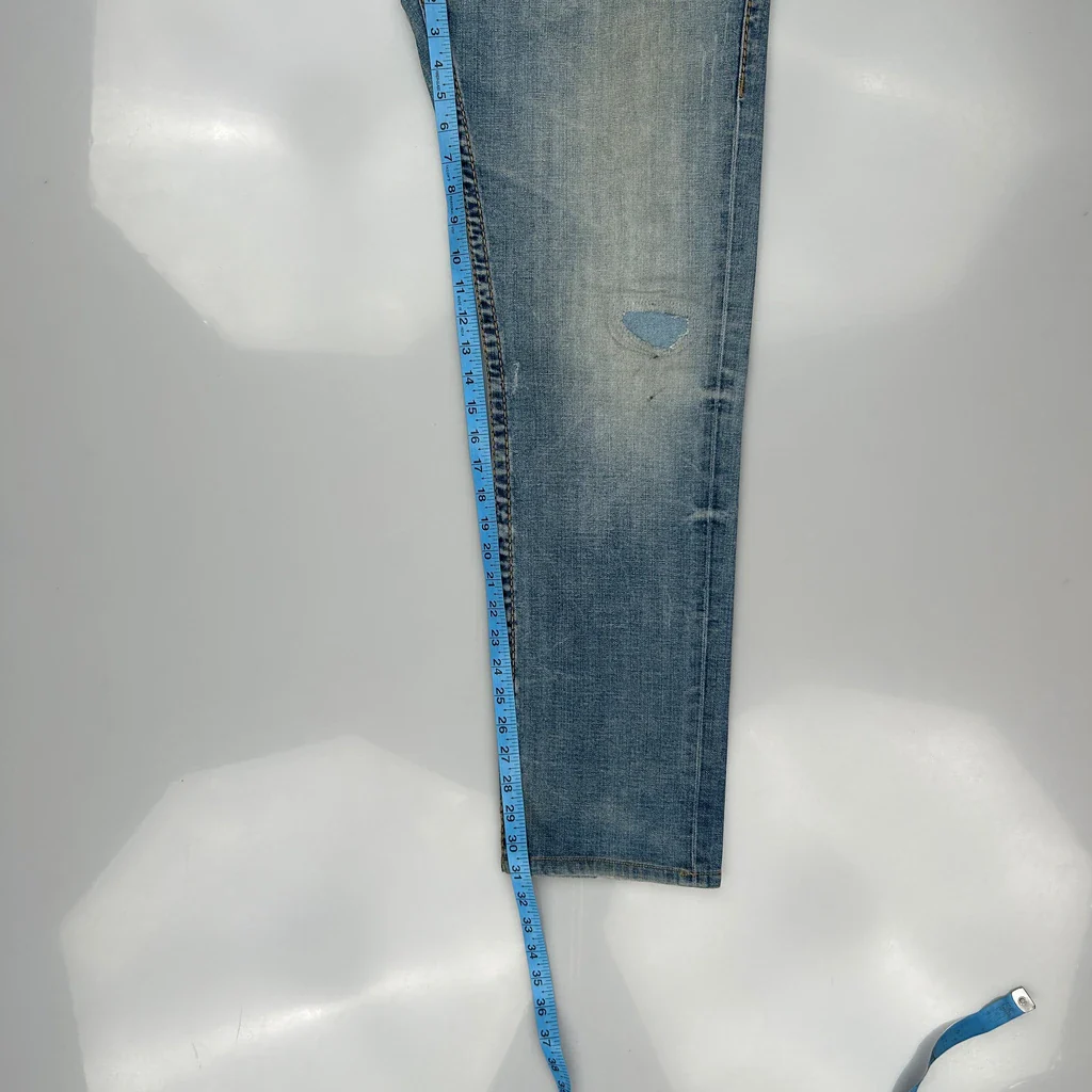 True Religion Slim Fit Jeans - 36W 31L Light Wash Cotton - Image 5