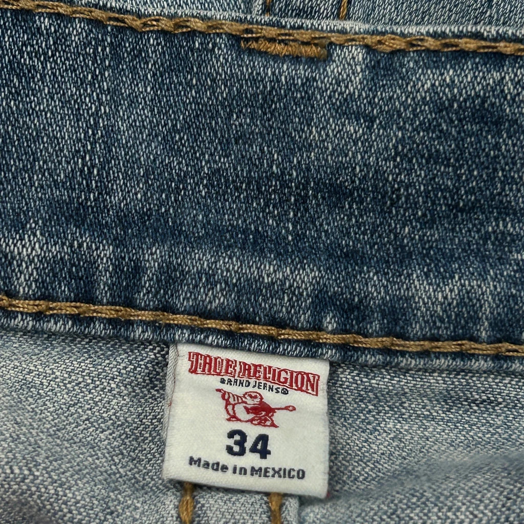 True Religion Slim Fit Jeans - 36W 31L Light Wash Cotton - Image 6
