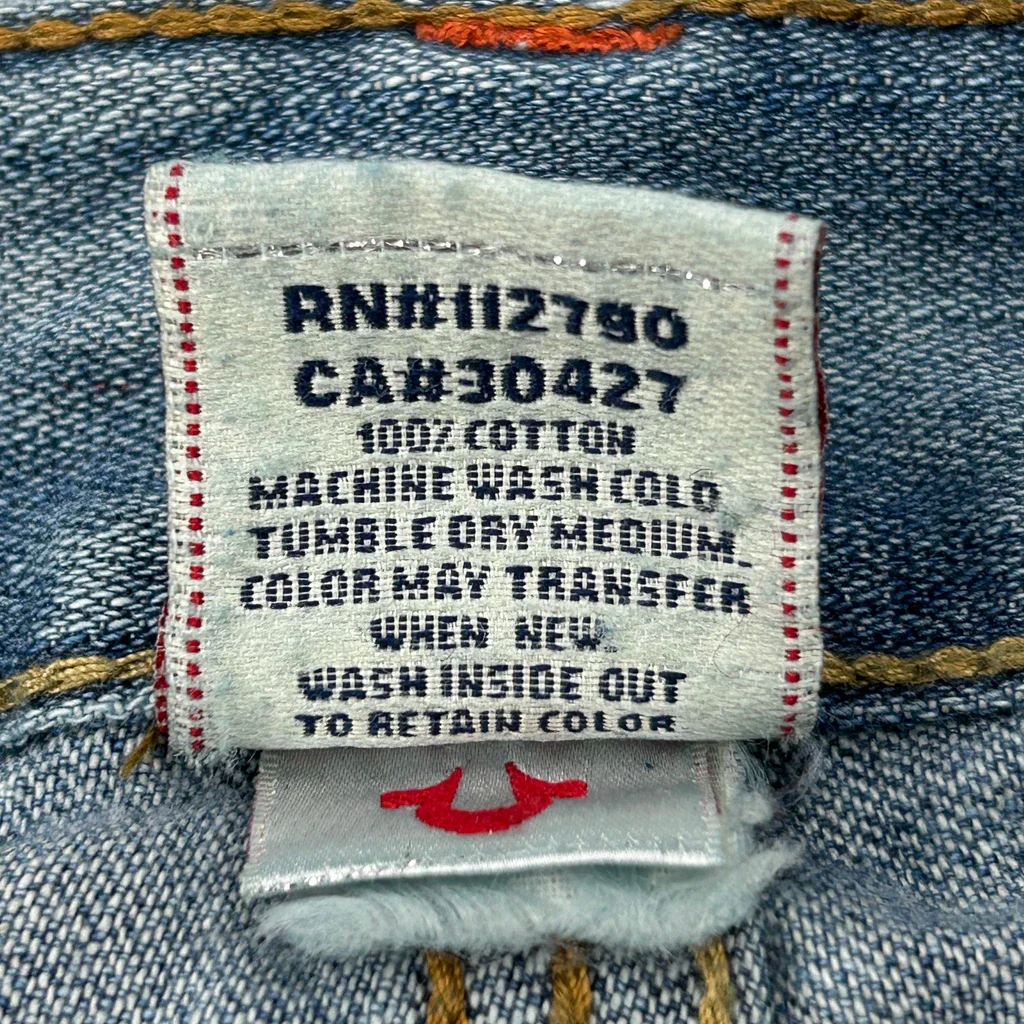 True Religion Jeans - 36W 32L Light Wash Cotton - Image 6