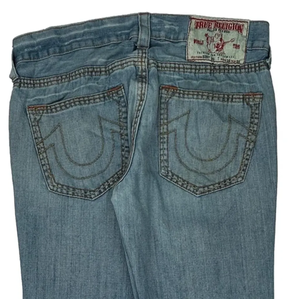 True Religion Jeans - 36W 32L Light Wash Cotton - Image 8