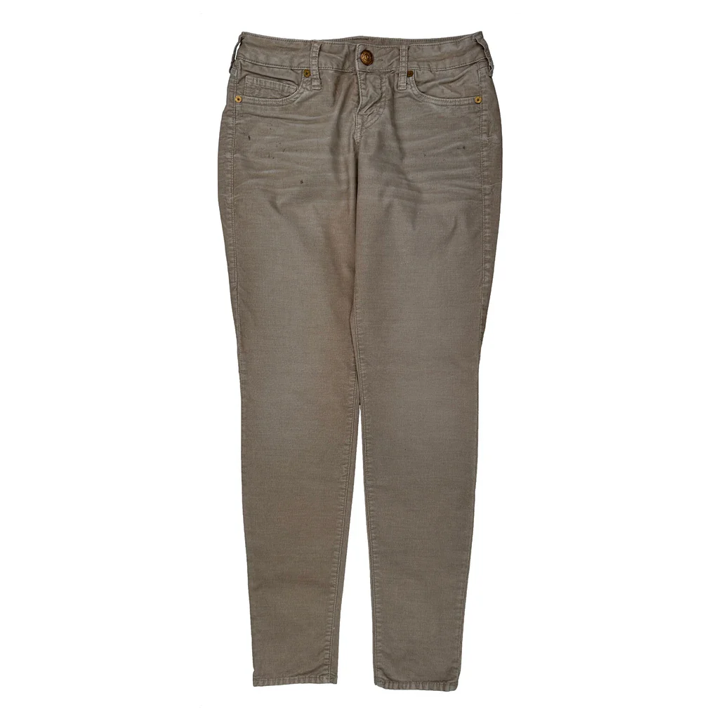 True Religion Skinny Jeans - 28W US 4 Beige Cotton - Image 2