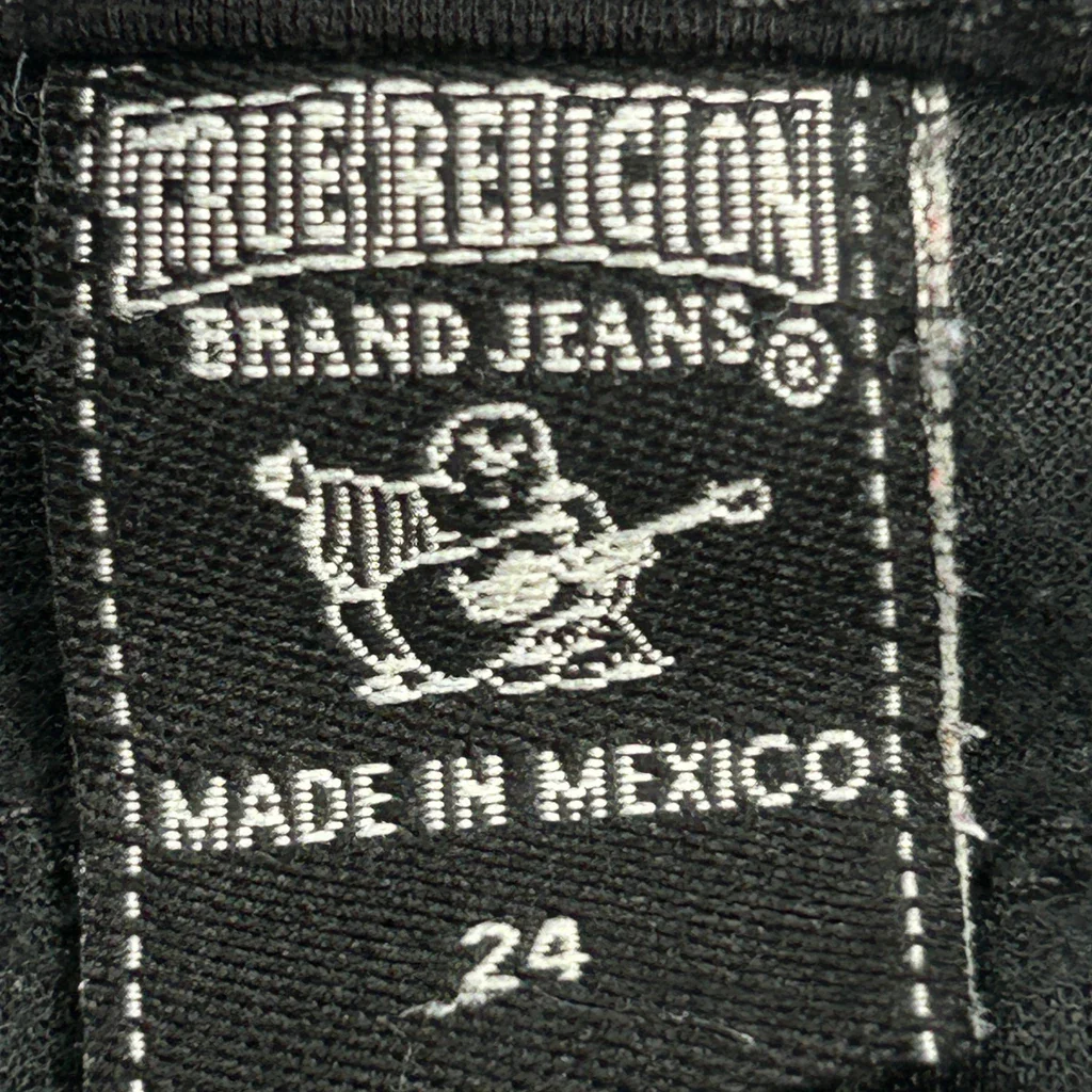 True Religion Skinny Jeans - 24W UK 4 Black Denim - Image 6