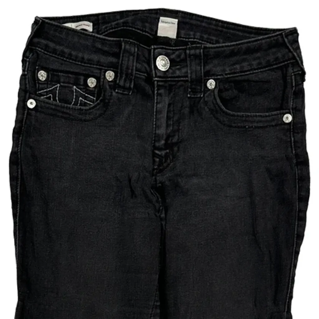 True Religion Skinny Jeans - 28W US 4 Black Cotton Blend - Image 9