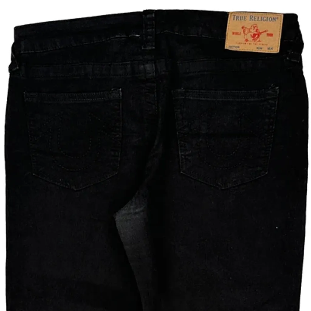 True Religion Skinny Jeans - 32W UK 10 Black Denim - Image 6