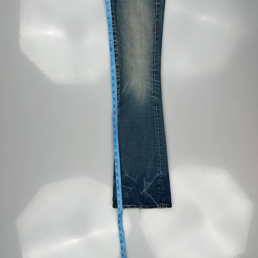 True Religion Boot Cut Jeans - 25W UK 4 Blue Cotton - Image 5