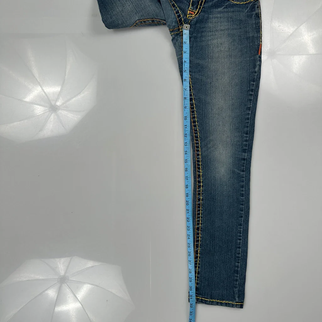 True Religion Contrast Stitch Jeans - 26W US 0 Blue Denim - Image 5