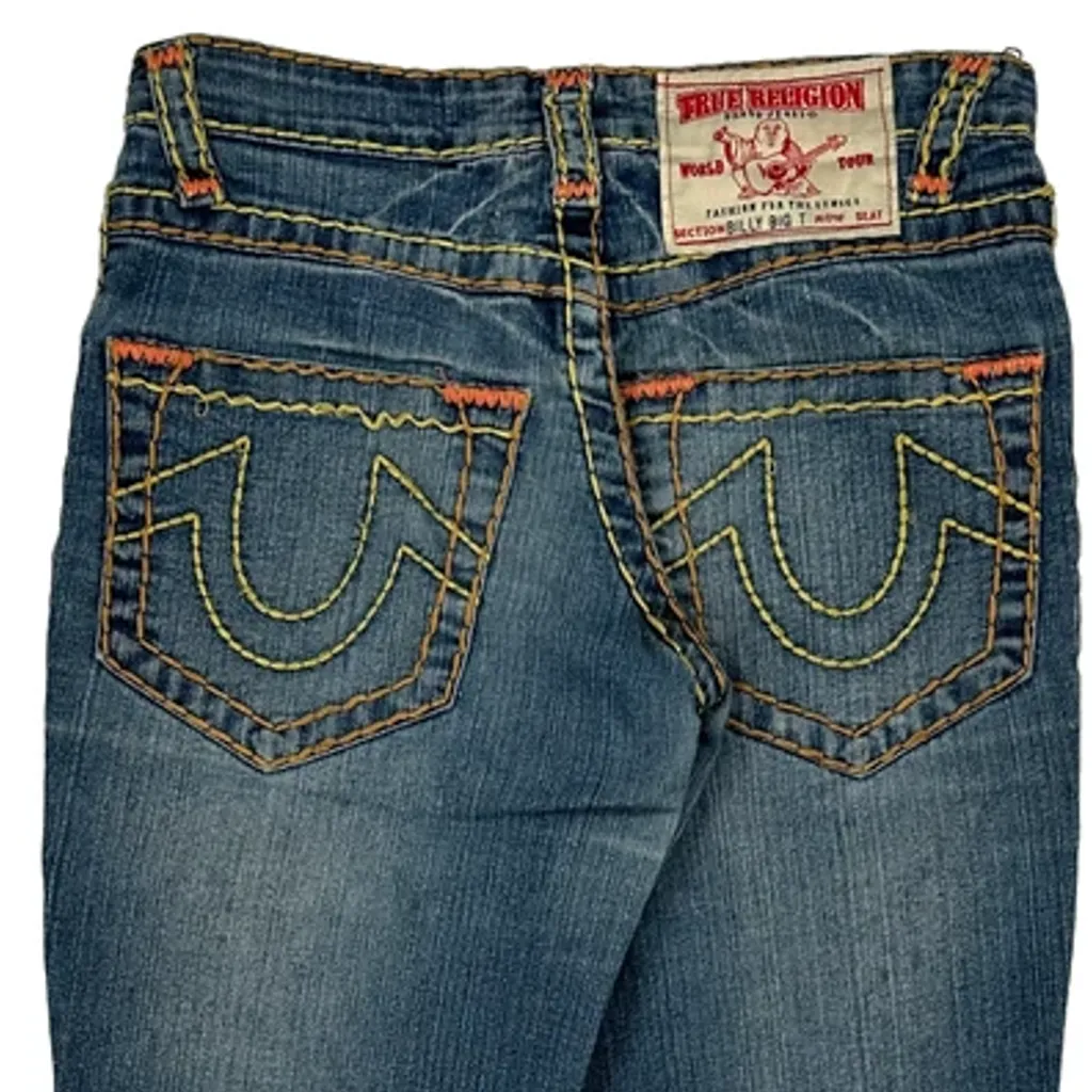 True Religion Contrast Stitch Jeans - 26W US 0 Blue Denim - Image 7