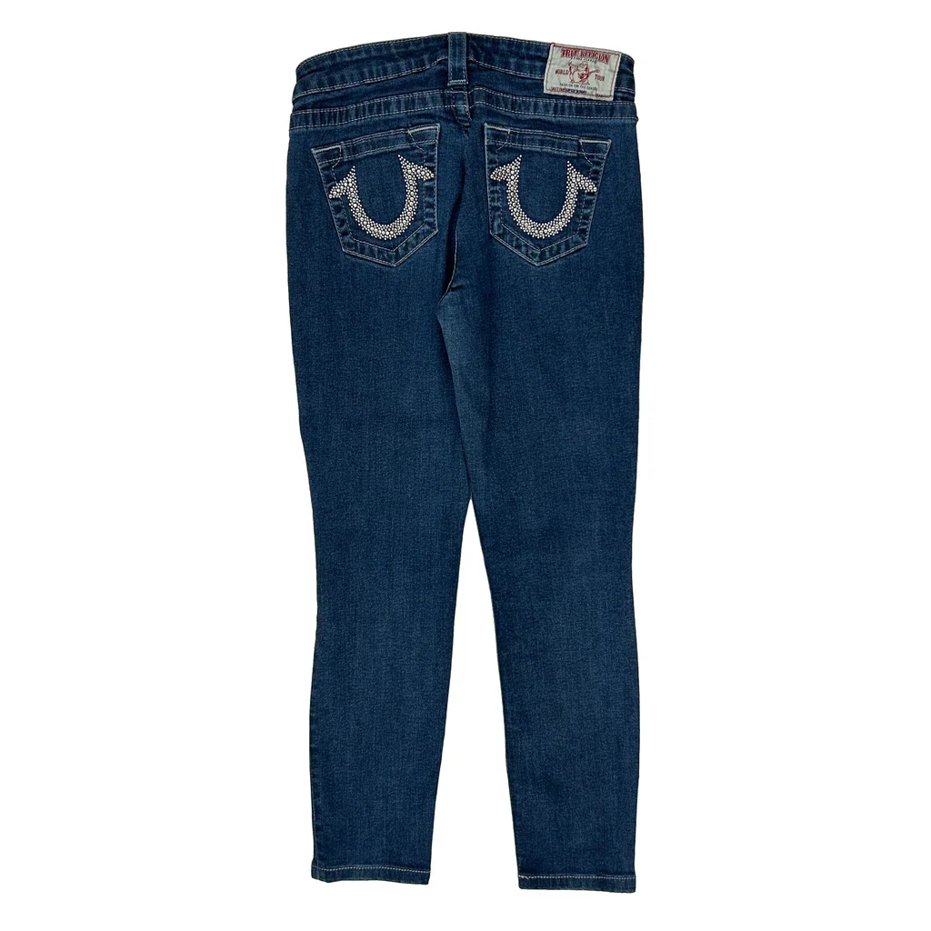 True Religion Skinny Jeans - 26W UK 6 Blue Denim
