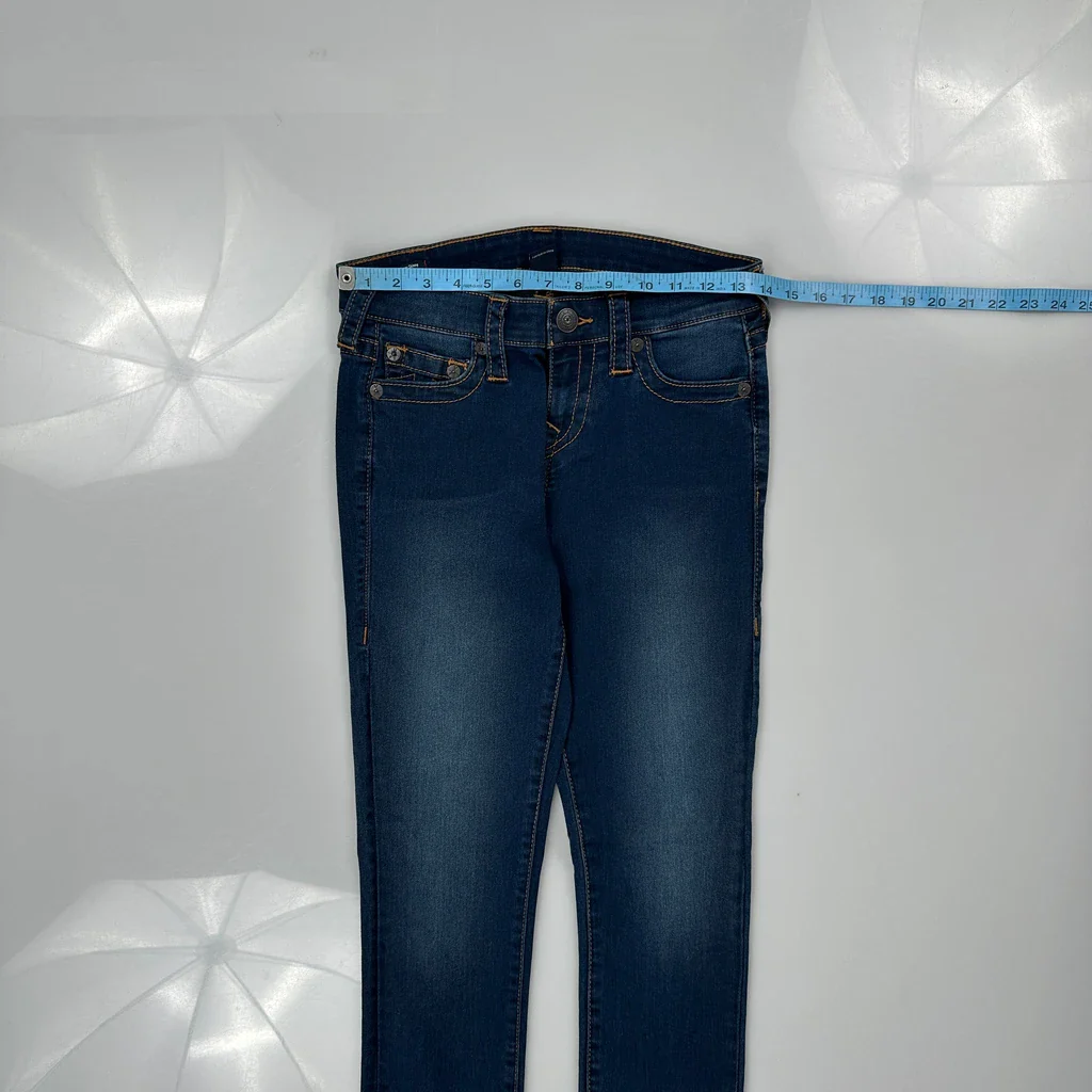 True Religion Skinny Jeans - 27W US 2 Blue Cotton - Image 3