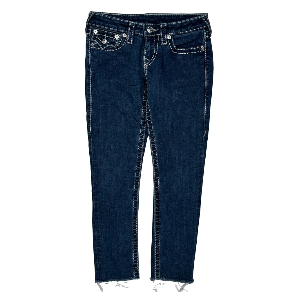 True Religion Skinny Jeans - 27W US 2 Blue Denim - Image 2
