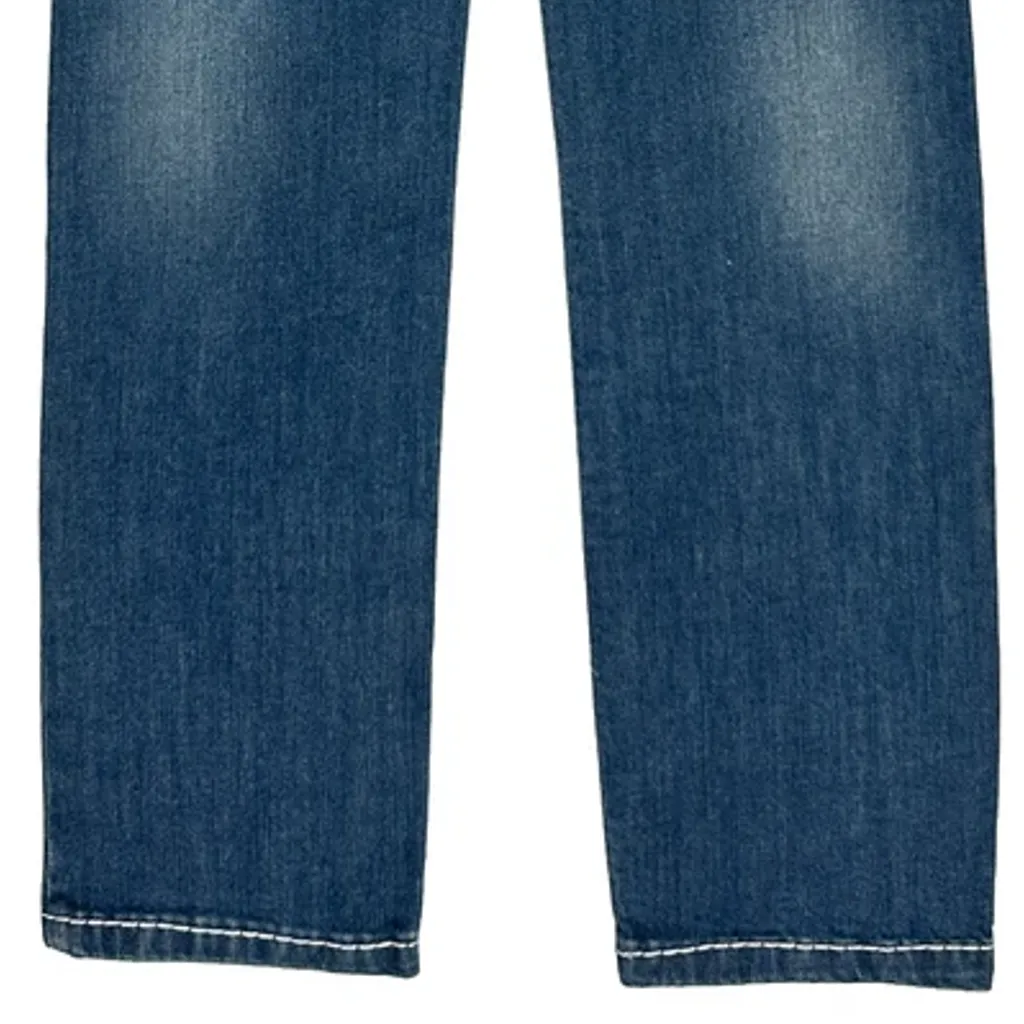True Religion Contrast Stitch Jeans - 28W UK 6 Blue Cotton - Image 9