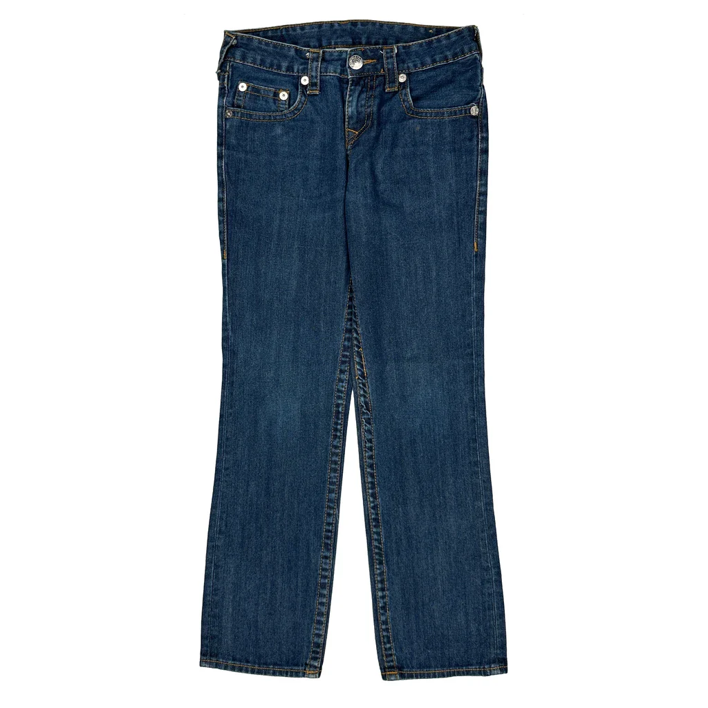 True Religion Boot Cut Jeans - 28W UK 6 Blue Denim - Image 2