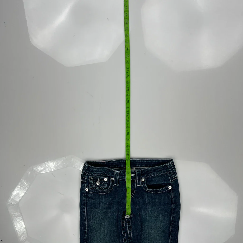 True Religion Boot Cut Jeans - 28W UK 6 Blue Denim - Image 4