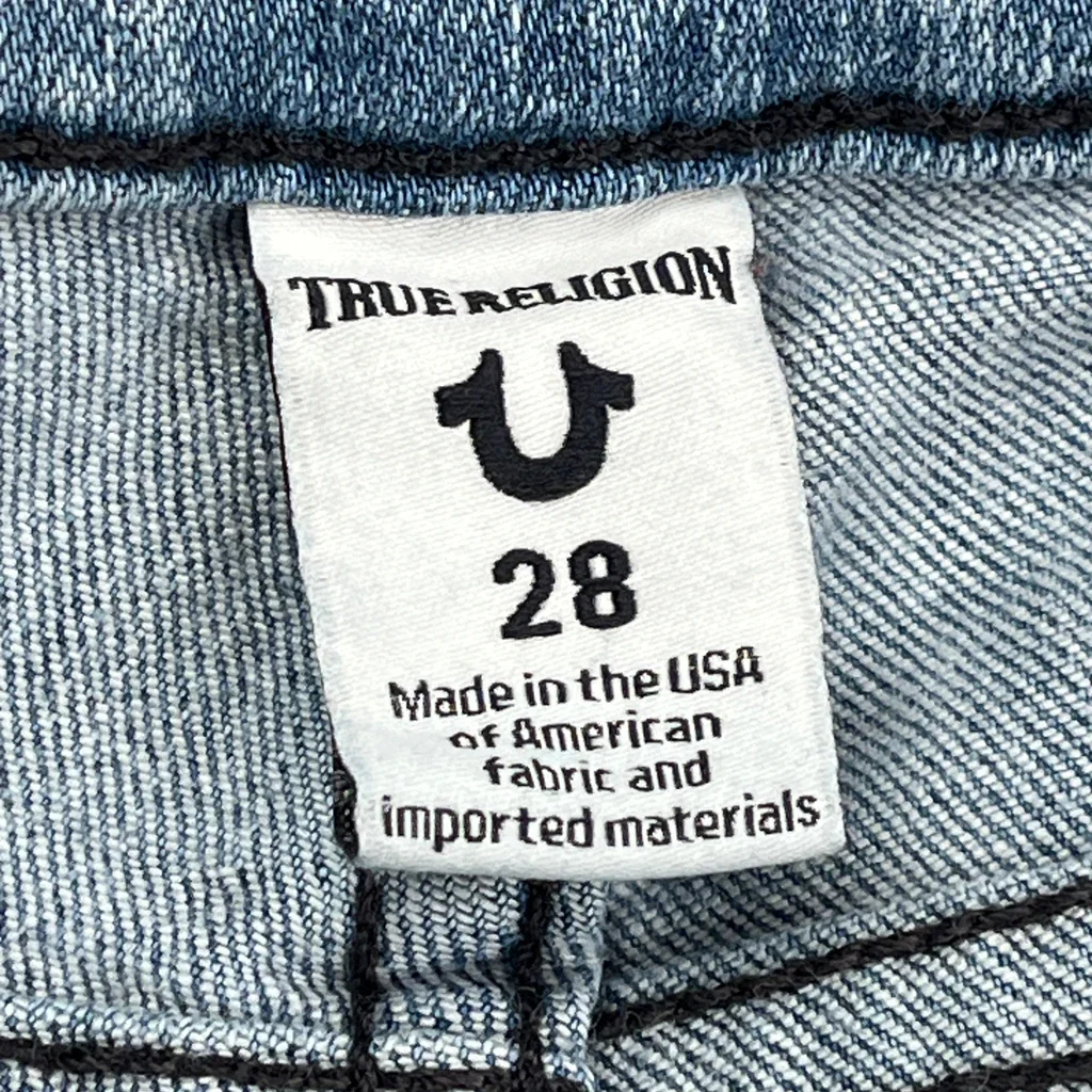 True Religion Boot Cut Jeans - 28W UK 6 Blue Denim - Image 6