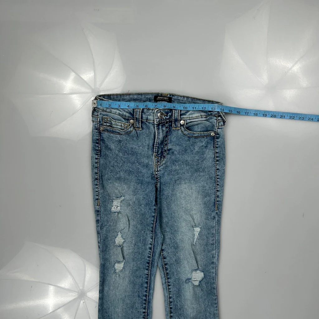 True Religion Skinny Jeans - 28W UK 8 Blue Cotton - Image 3