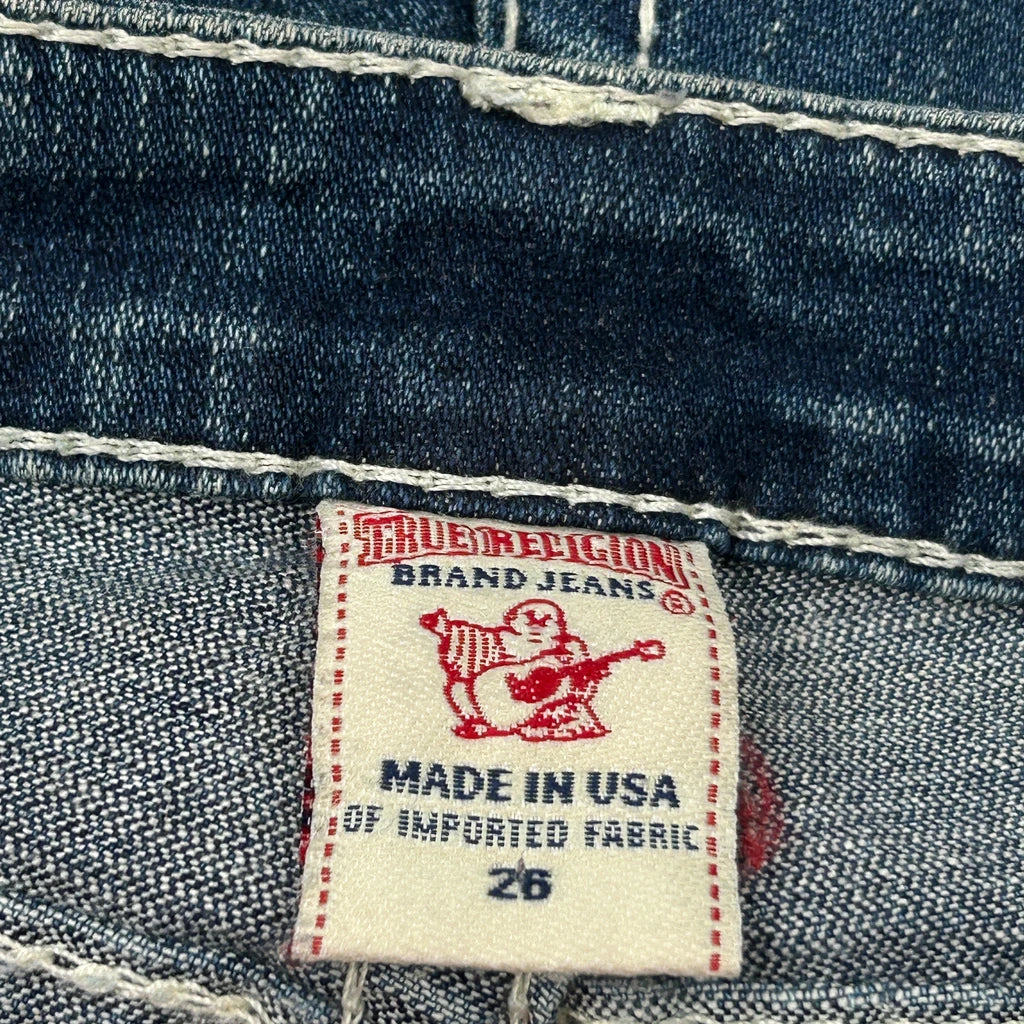 True Religion Boot Cut Jeans - 28W UK 6 Blue Denim - Image 6