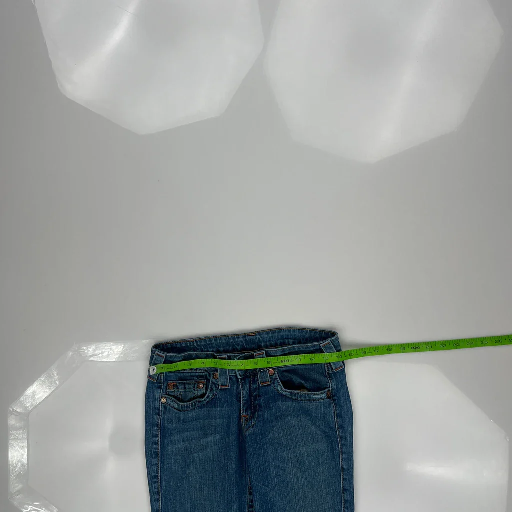 True Religion Boot Cut Jeans - 28W UK 6 Blue Denim - Image 3