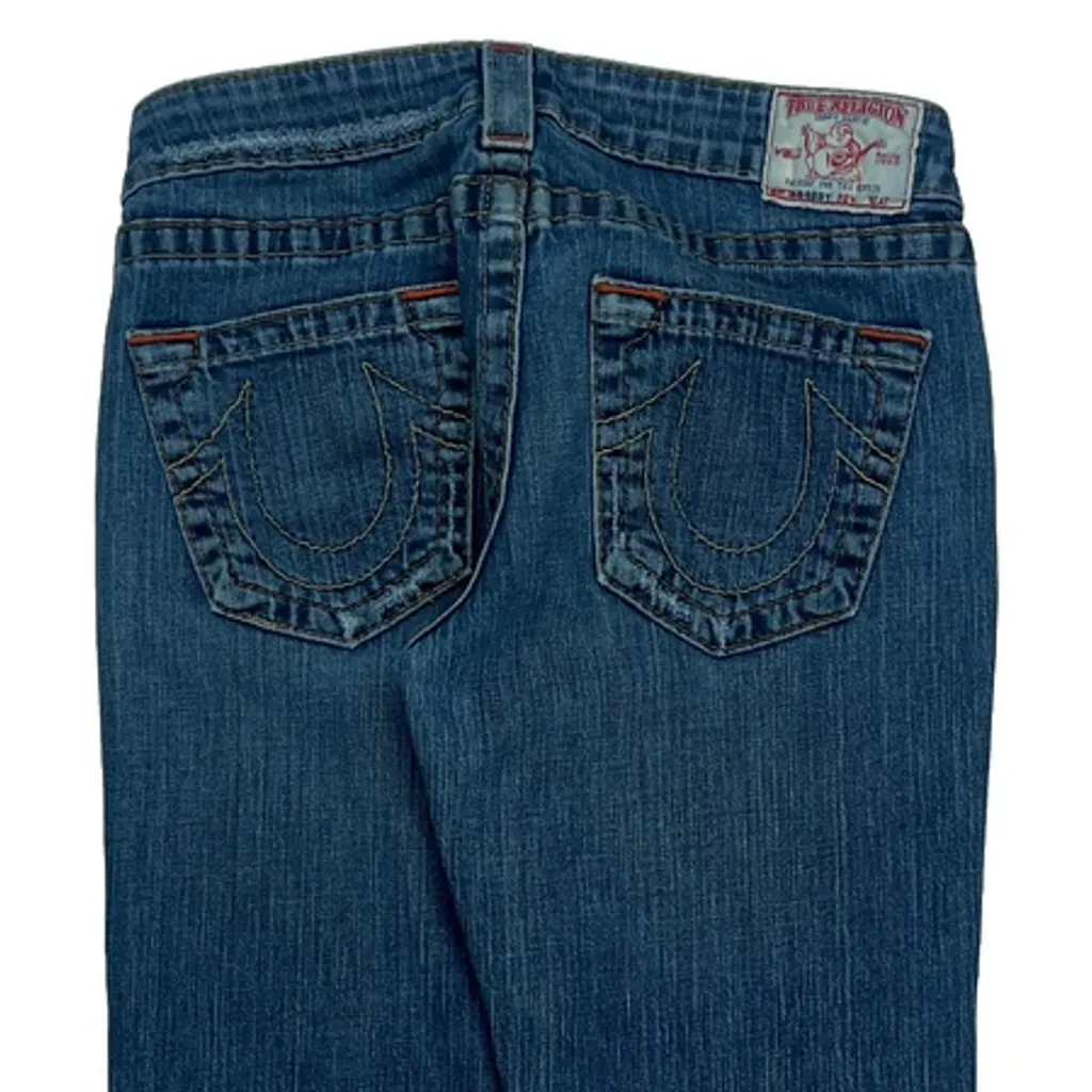 True Religion Boot Cut Jeans - 28W UK 6 Blue Denim - Image 8