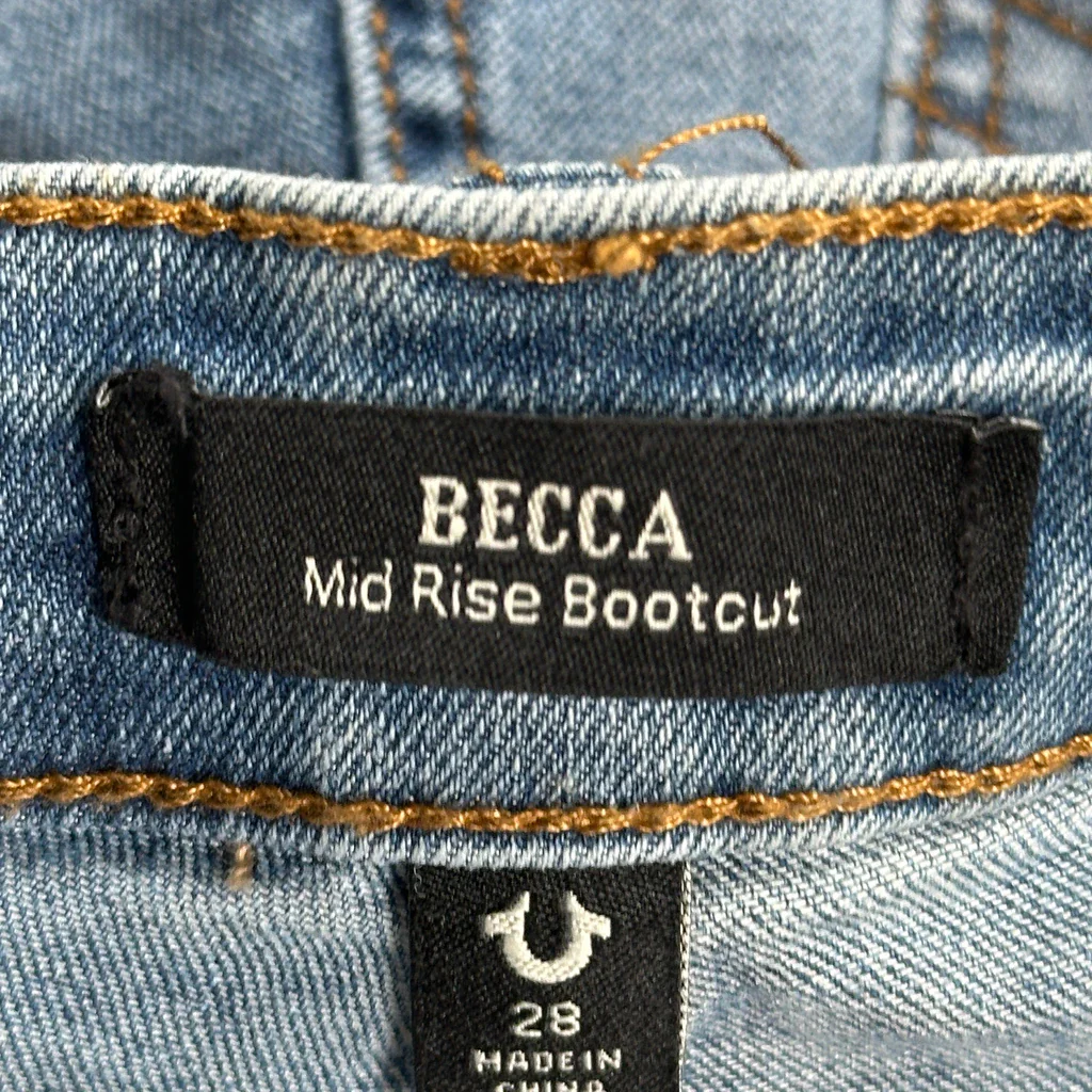 True Religion Boot Cut Jeans - 29W US 4 Blue Denim - Image 6
