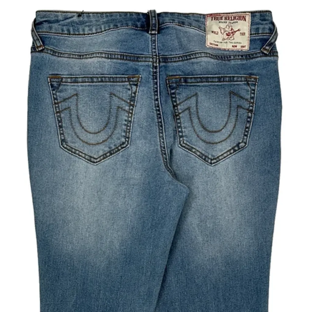 True Religion Boot Cut Jeans - 29W US 4 Blue Denim - Image 7