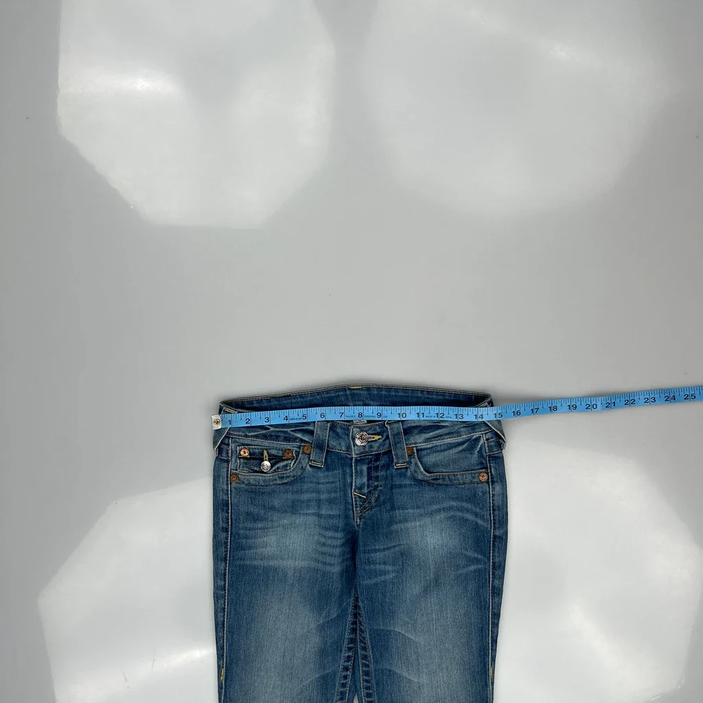 True Religion Skinny Jeans - 29W UK 8 Blue Cotton - Image 3
