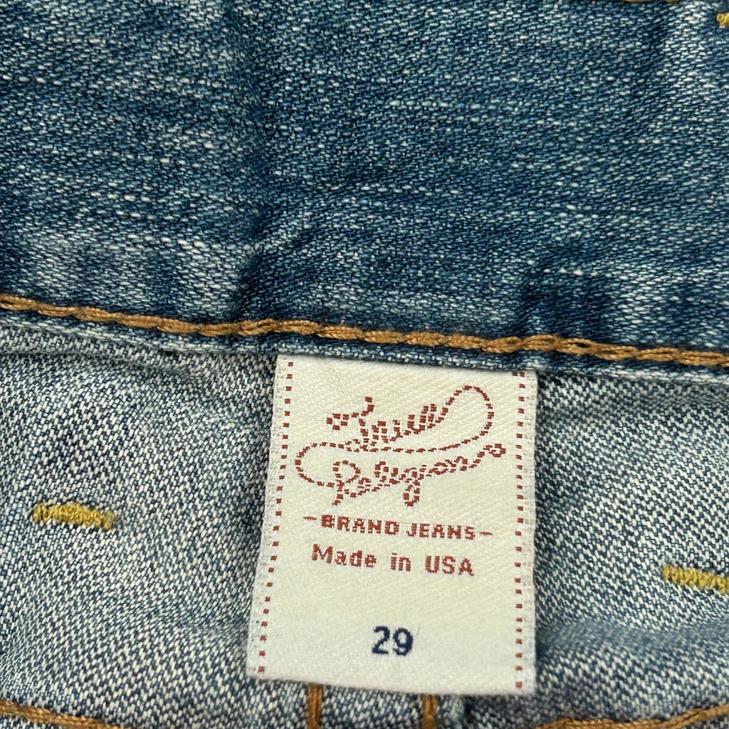 True Religion Contrast Stitch Jeans - 29W UK 8 Blue Cotton - Image 6