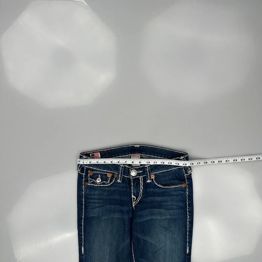 True Religion Skinny Jeans - 30W UK 8 Blue Cotton - Image 3