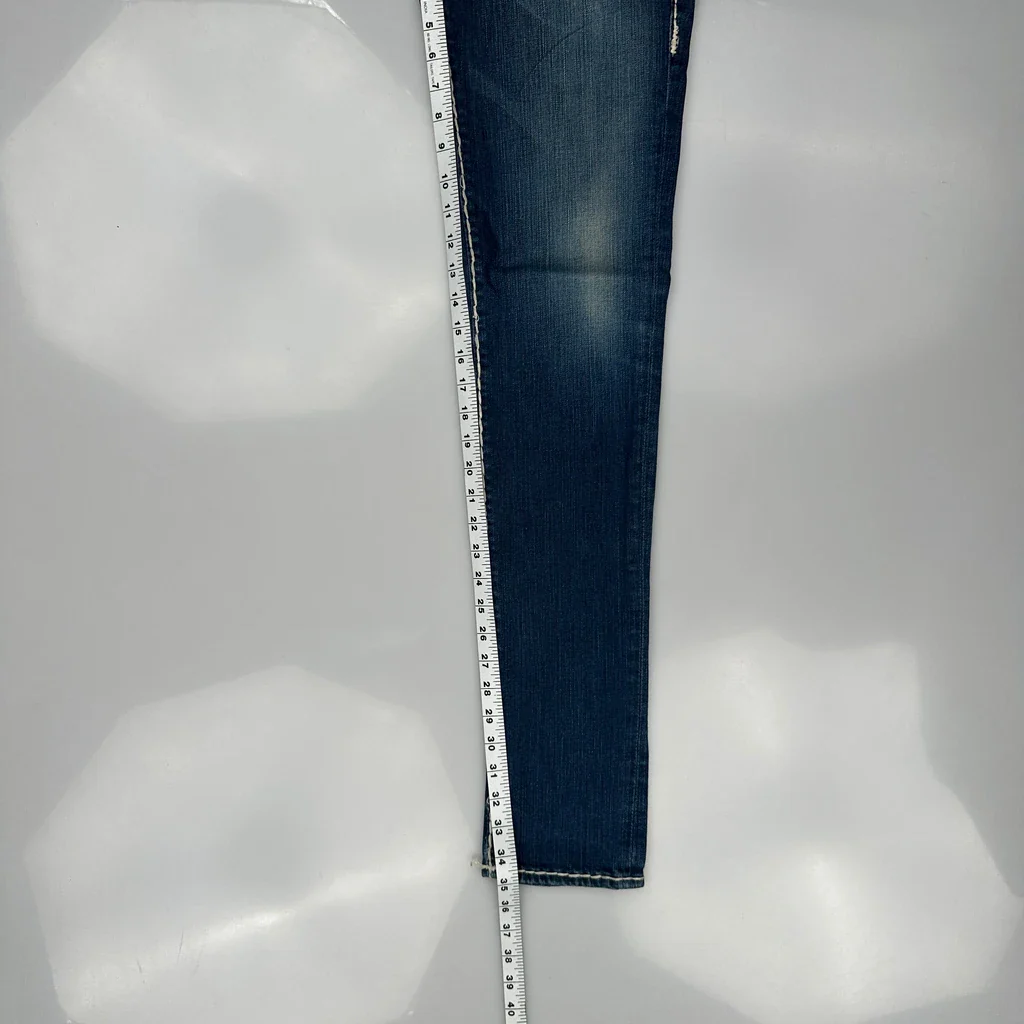 True Religion Skinny Jeans - 30W UK 8 Blue Cotton - Image 5