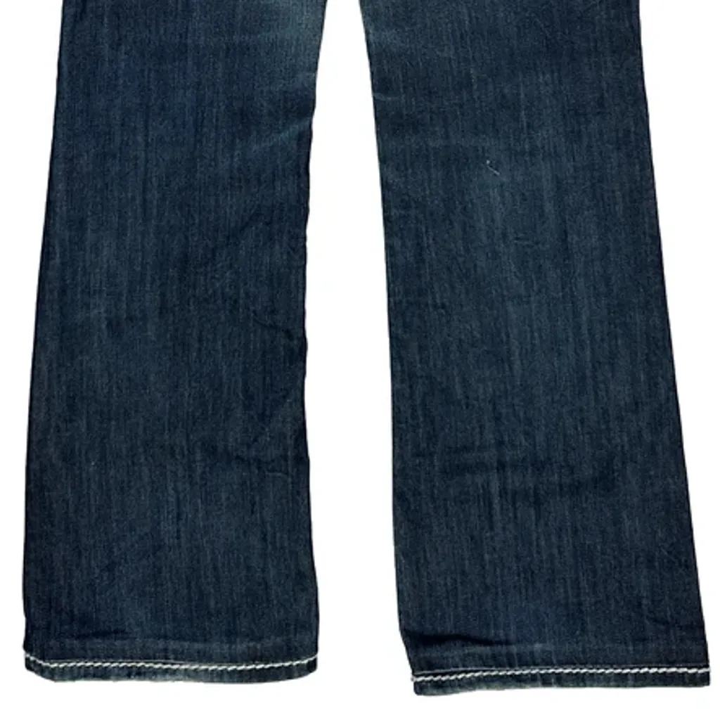 True Religion Boot Cut Jeans - 30W UK 8 Blue Cotton Blend - Image 8