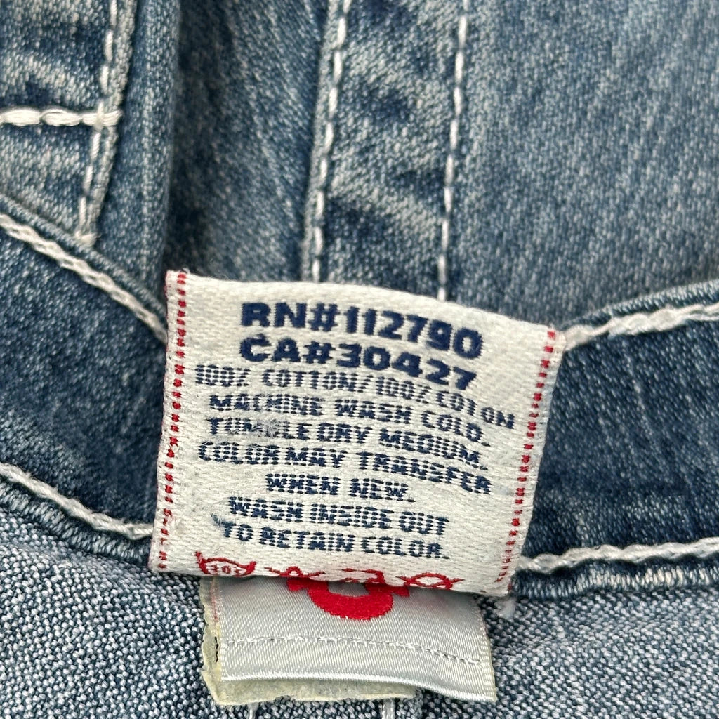 True Religion Contrast Stitch Jeans - 30W UK 10 Blue Cotton - Image 7