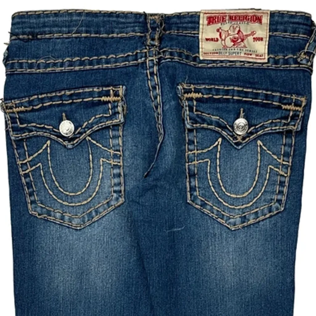 True Religion Contrast Stitch Jeans - 30W US 4 Blue Denim - Image 8