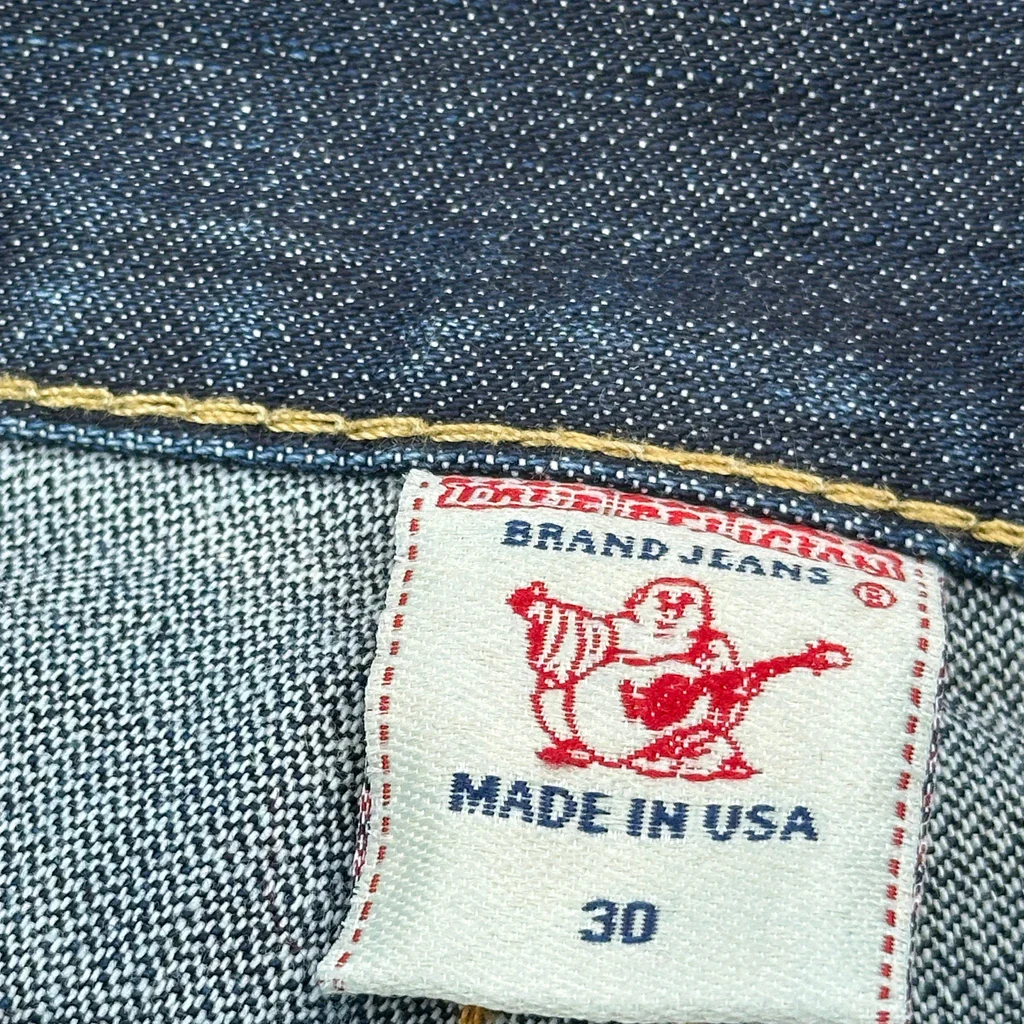 True Religion Boot Cut Jeans - 30W US 6 Blue Denim - Image 6