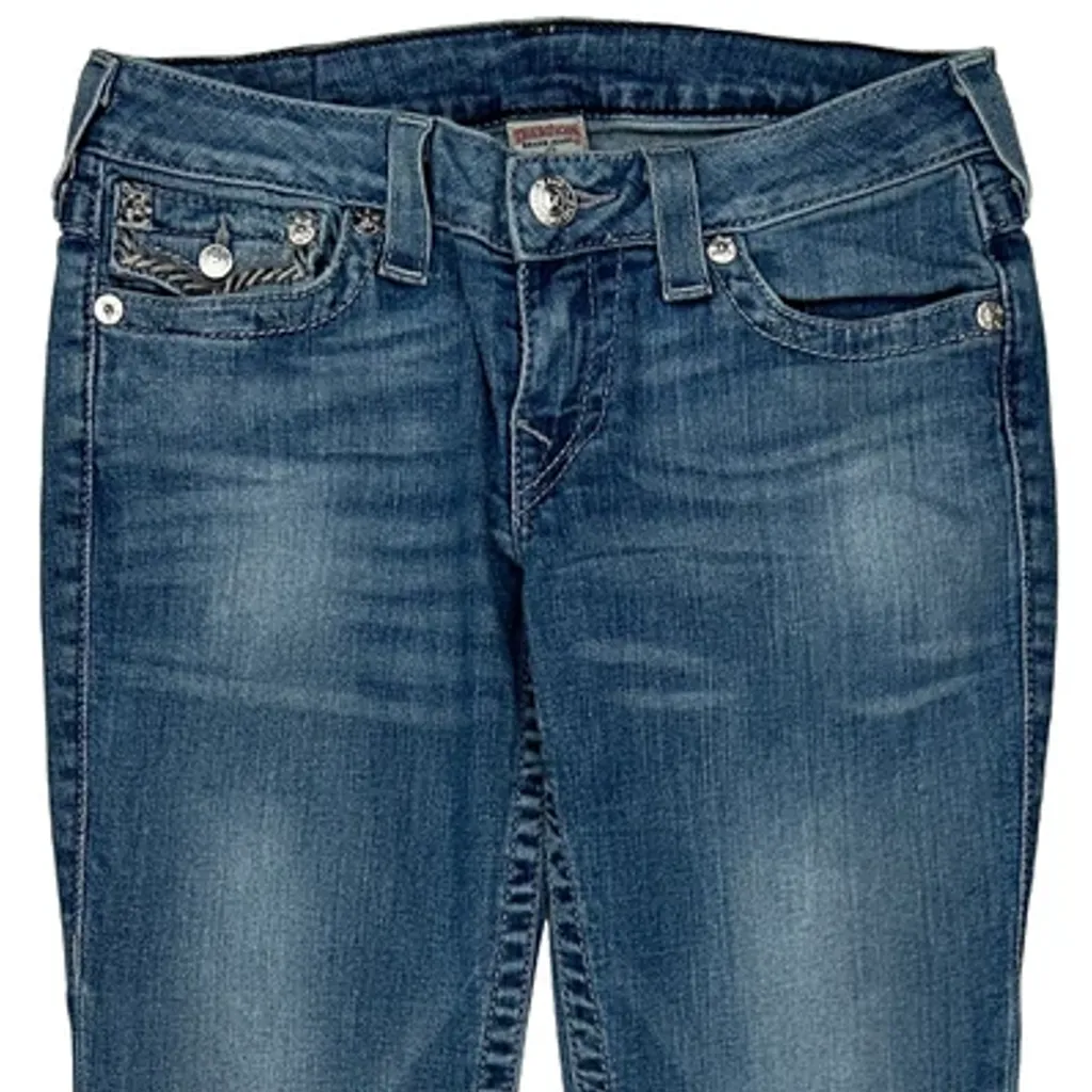 True Religion Boot Cut Jeans - 30W UK 8 Blue Denim - Image 10