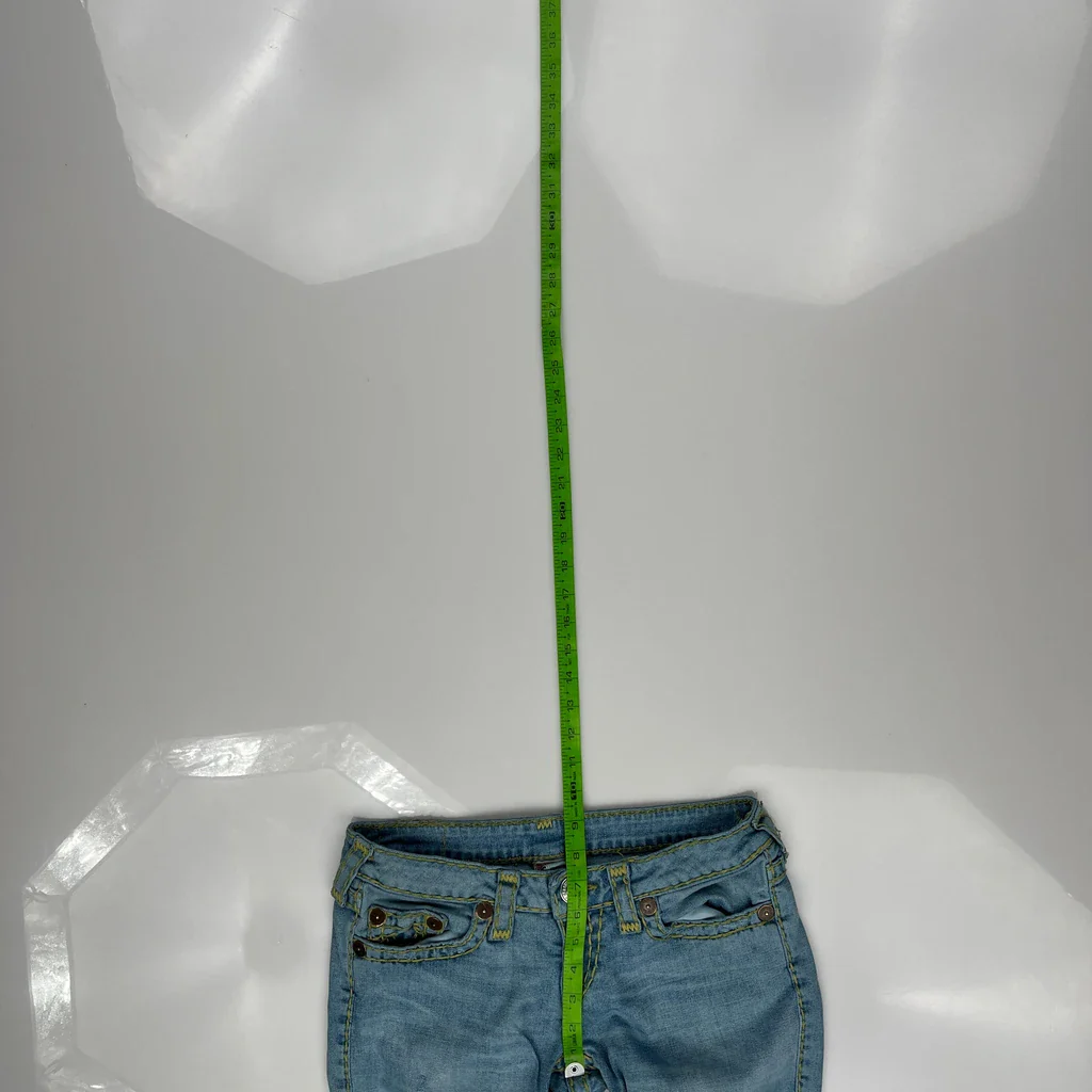 True Religion Boot Cut Jeans - 30W UK 8 Blue Cotton - Image 4