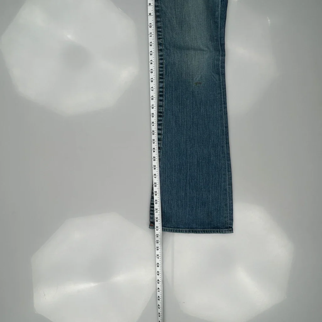 True Religion Boot Cut Jeans - 30W UK 10 Blue Cotton - Image 5