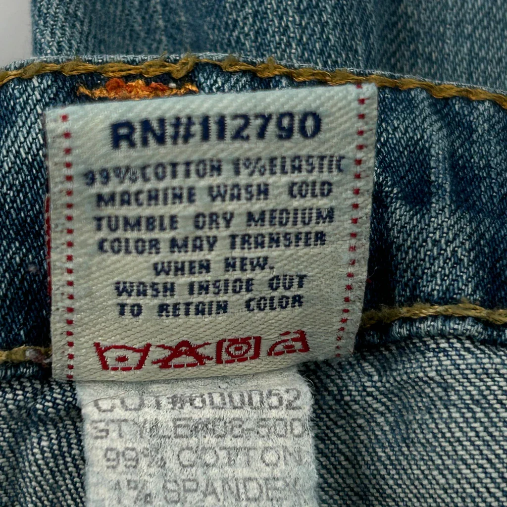 True Religion Boot Cut Jeans - 30W UK 10 Blue Cotton - Image 7