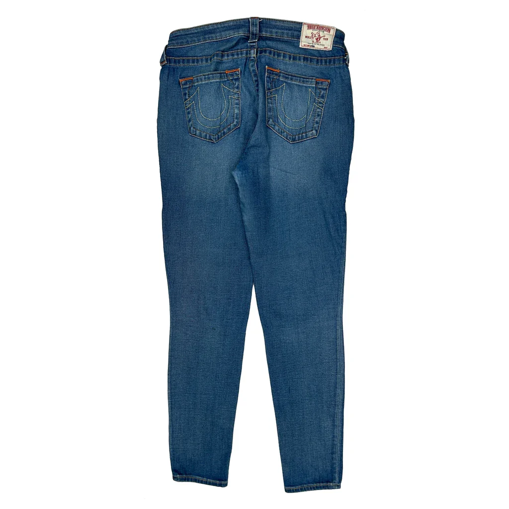 True Religion Skinny Jeans - 31W UK 12 Blue Denim
