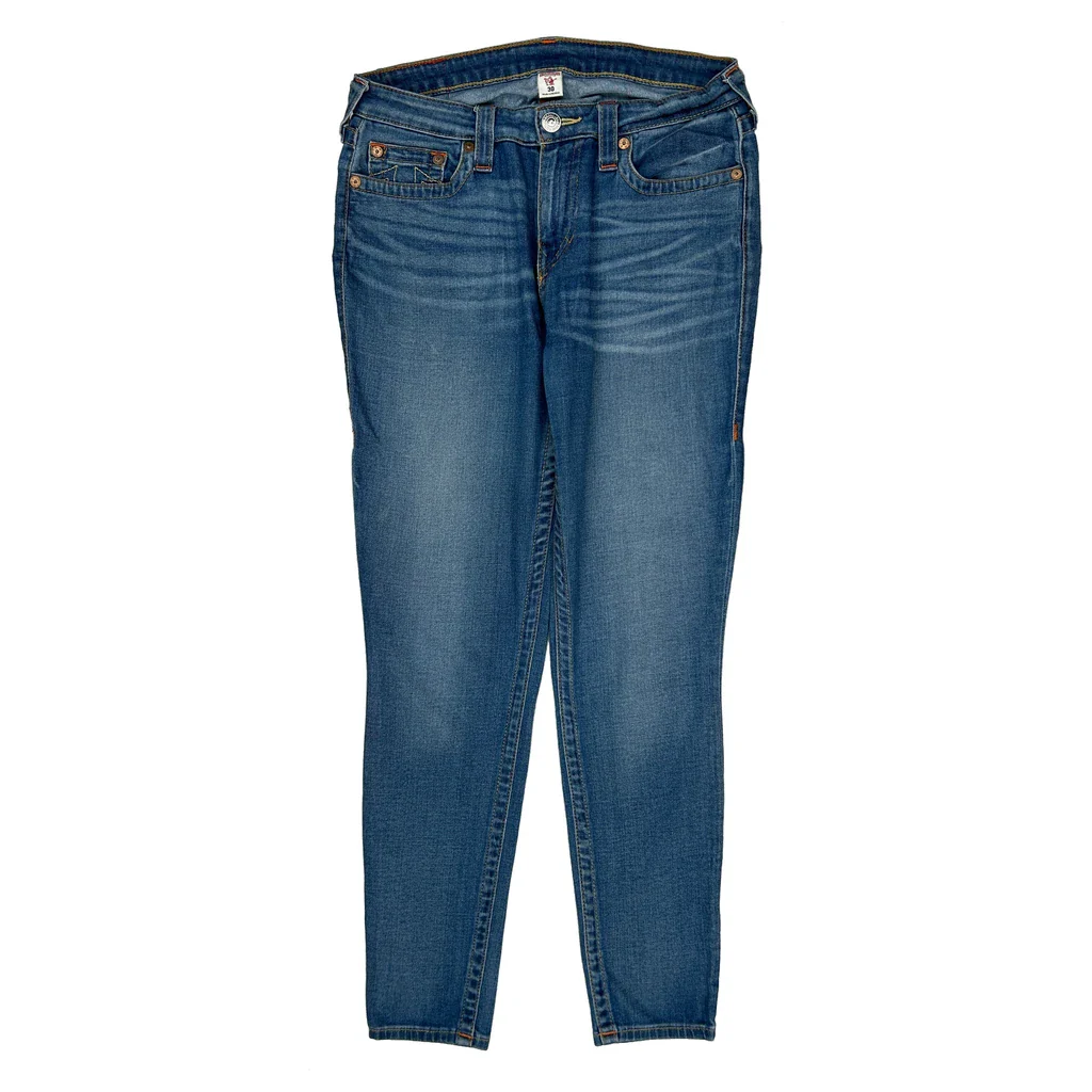 True Religion Skinny Jeans - 31W UK 12 Blue Denim - Image 2