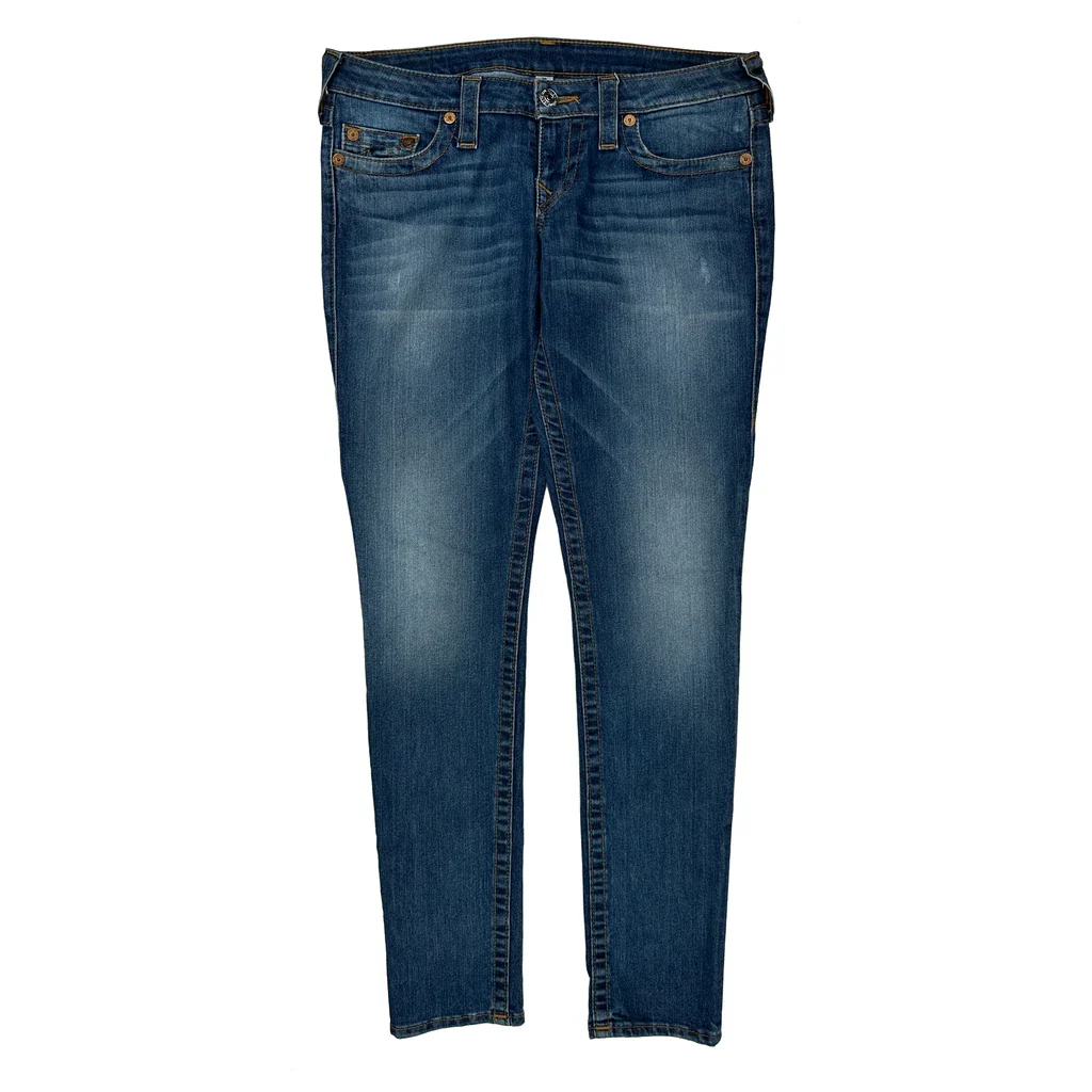 True Religion Skinny Jeans - 34W US 8 Blue Cotton Blend - Image 2