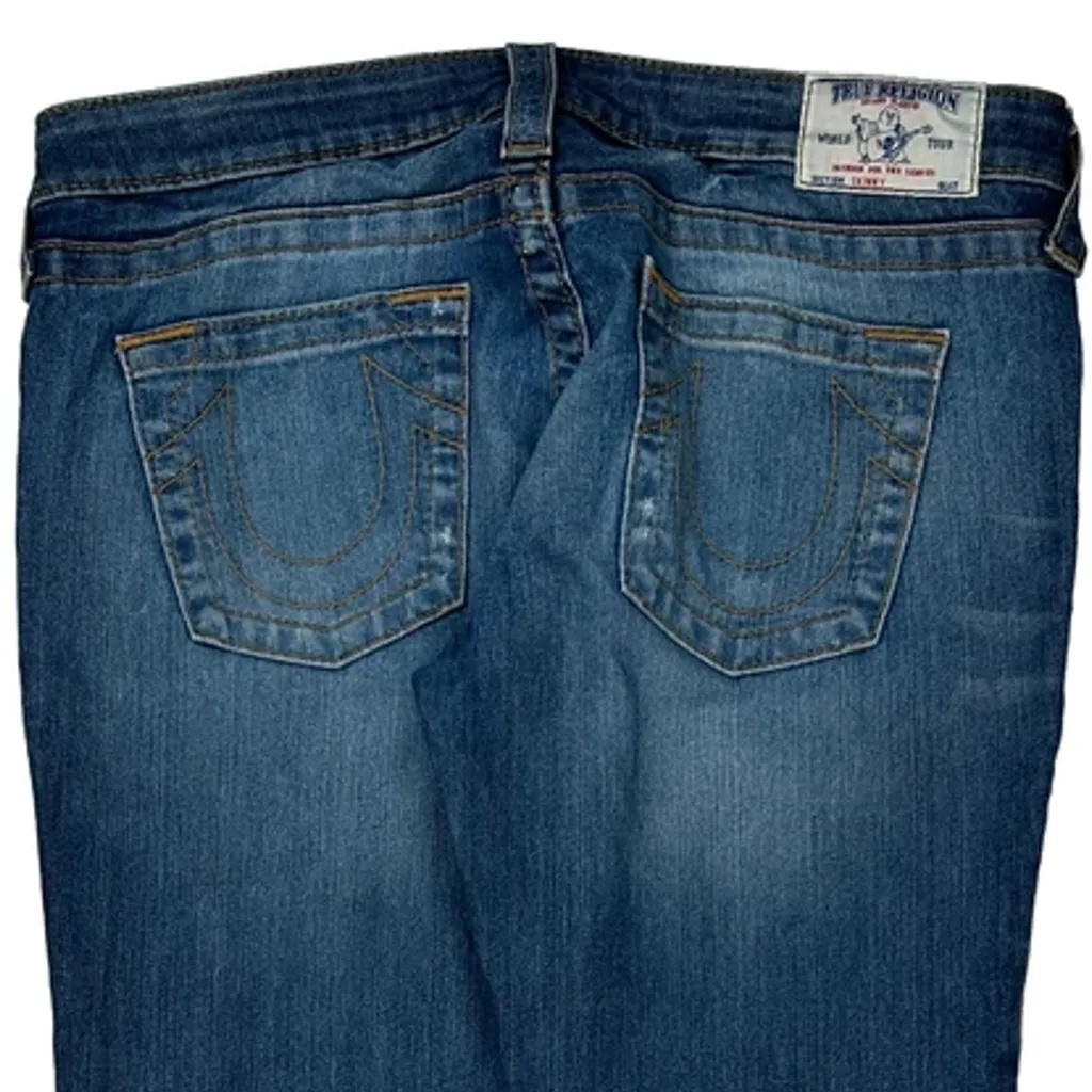True Religion Skinny Jeans - 34W US 8 Blue Cotton Blend - Image 8