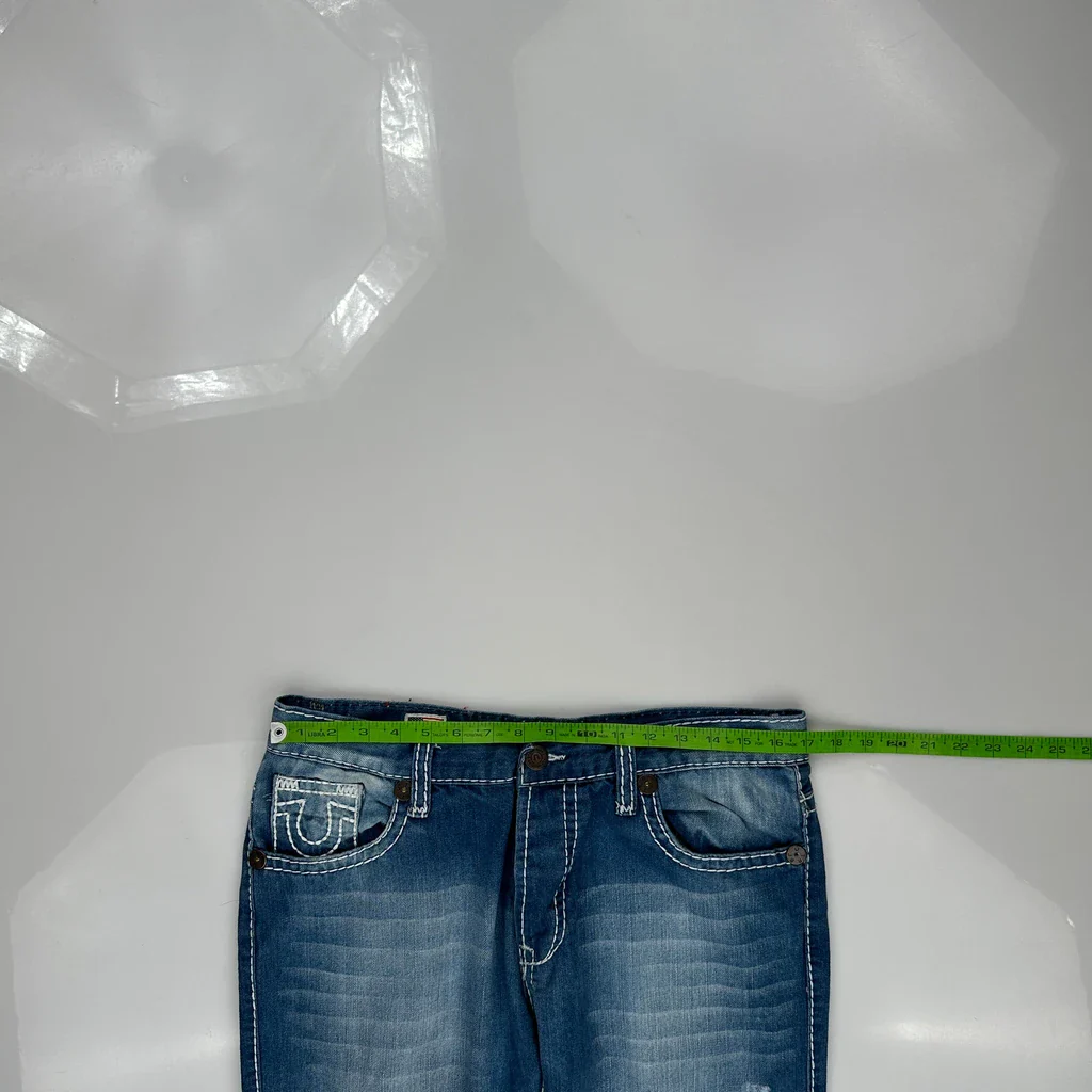 True Religion Contrast Stitch Jeans - 34W US 10 Blue Denim - Image 3