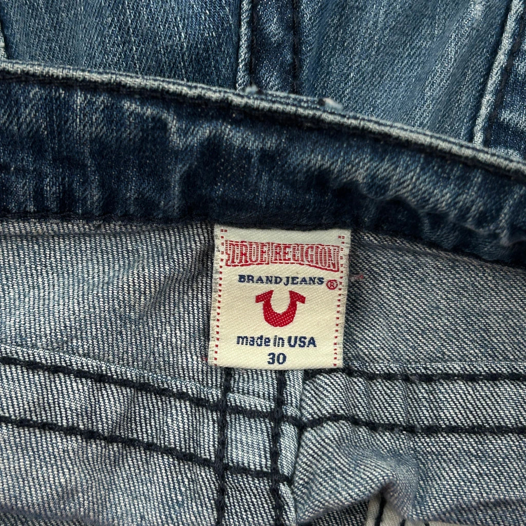 True Religion Boot Cut Jeans - 34W UK 12 Blue Denim - Image 6