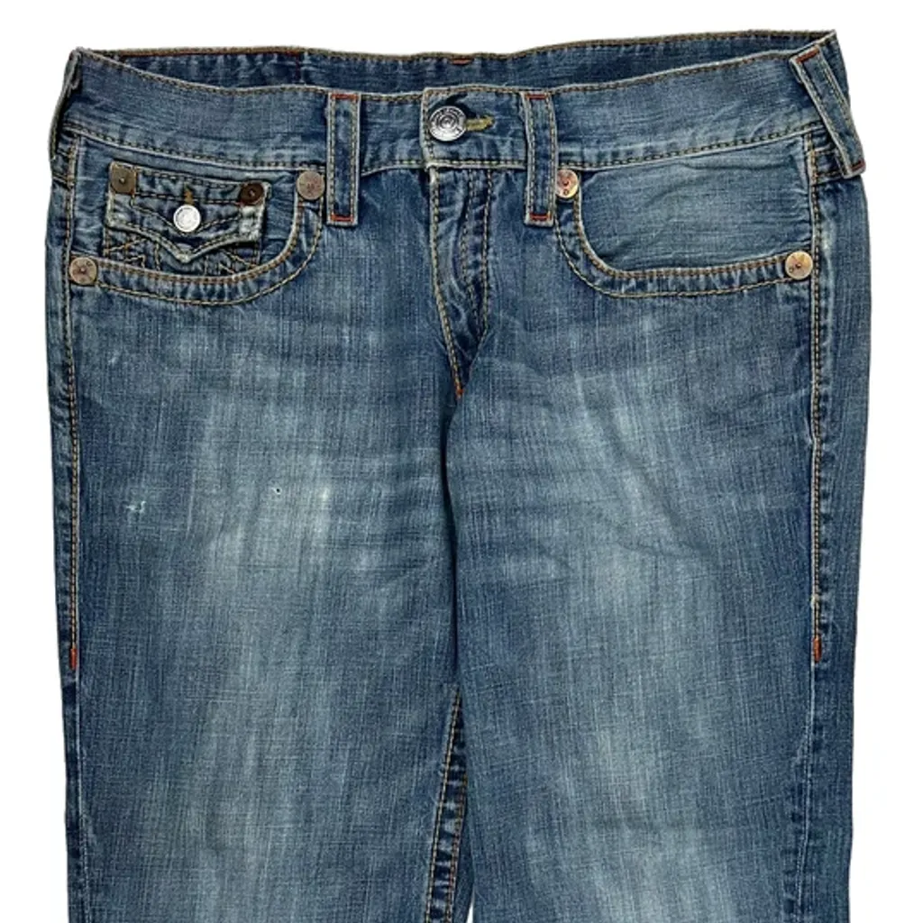 True Religion Boot Cut Jeans - 38W UK 14 Blue Denim - Image 10